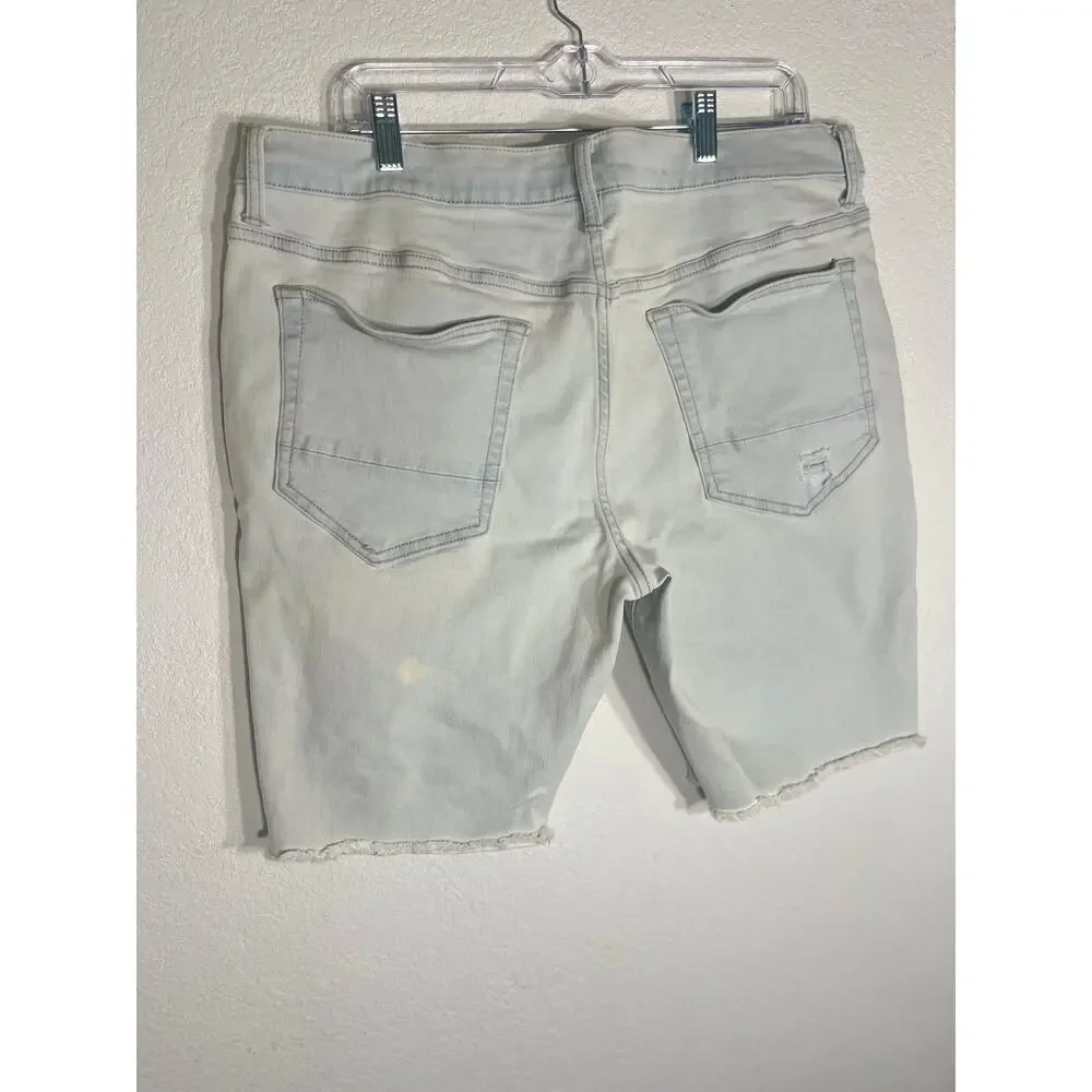 Vintage Arizona Jean Co Distressed Jorts Light Wash Frayed Cut Off Y2K Skater 36